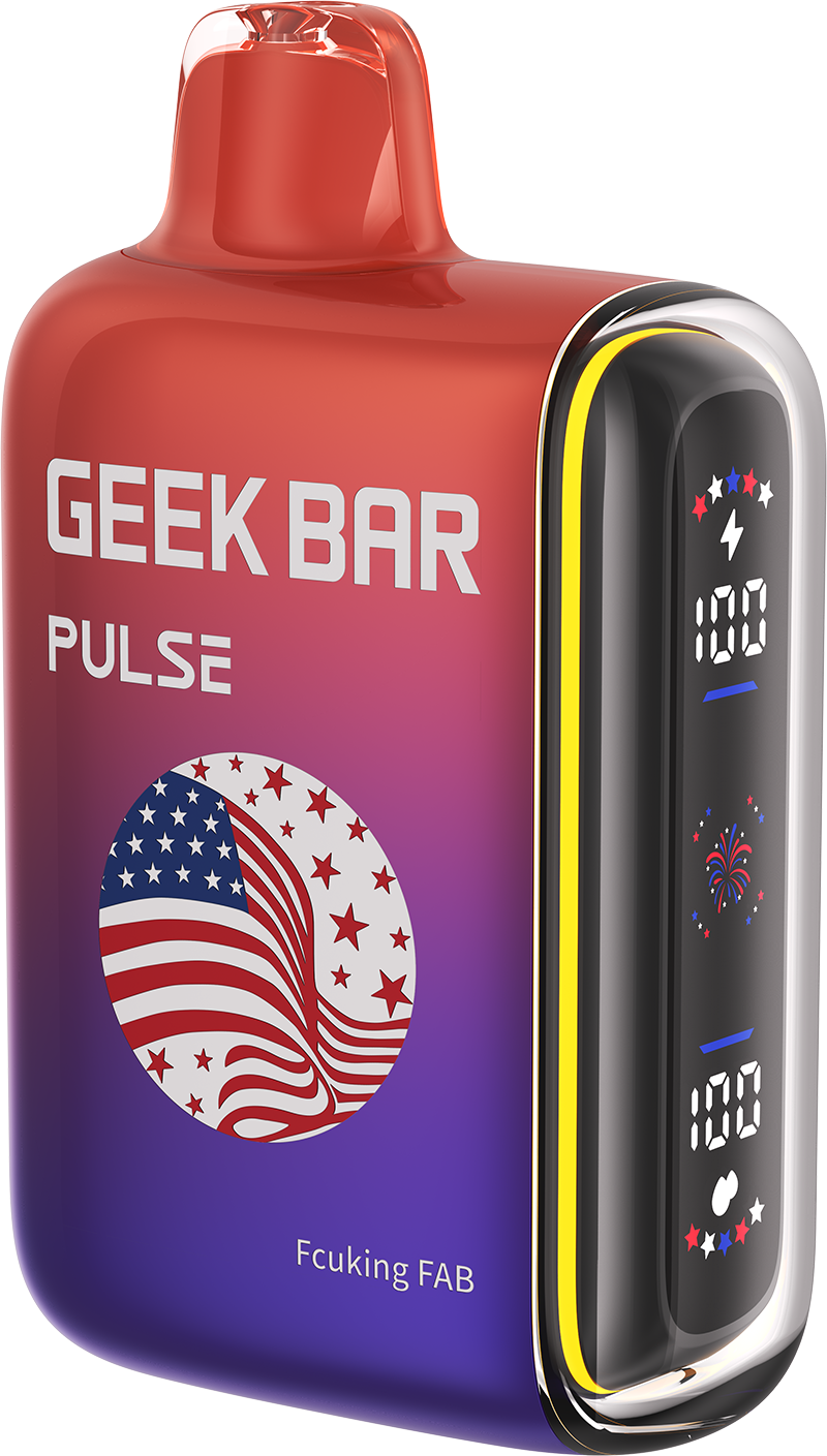 GEEK BAR PLUSE FUCKING FAB 16ML E-LIQUID 5% NIC RECHAREABLE DISPOSABLE VAPE 15K PUFFS 5 COUNT PACK