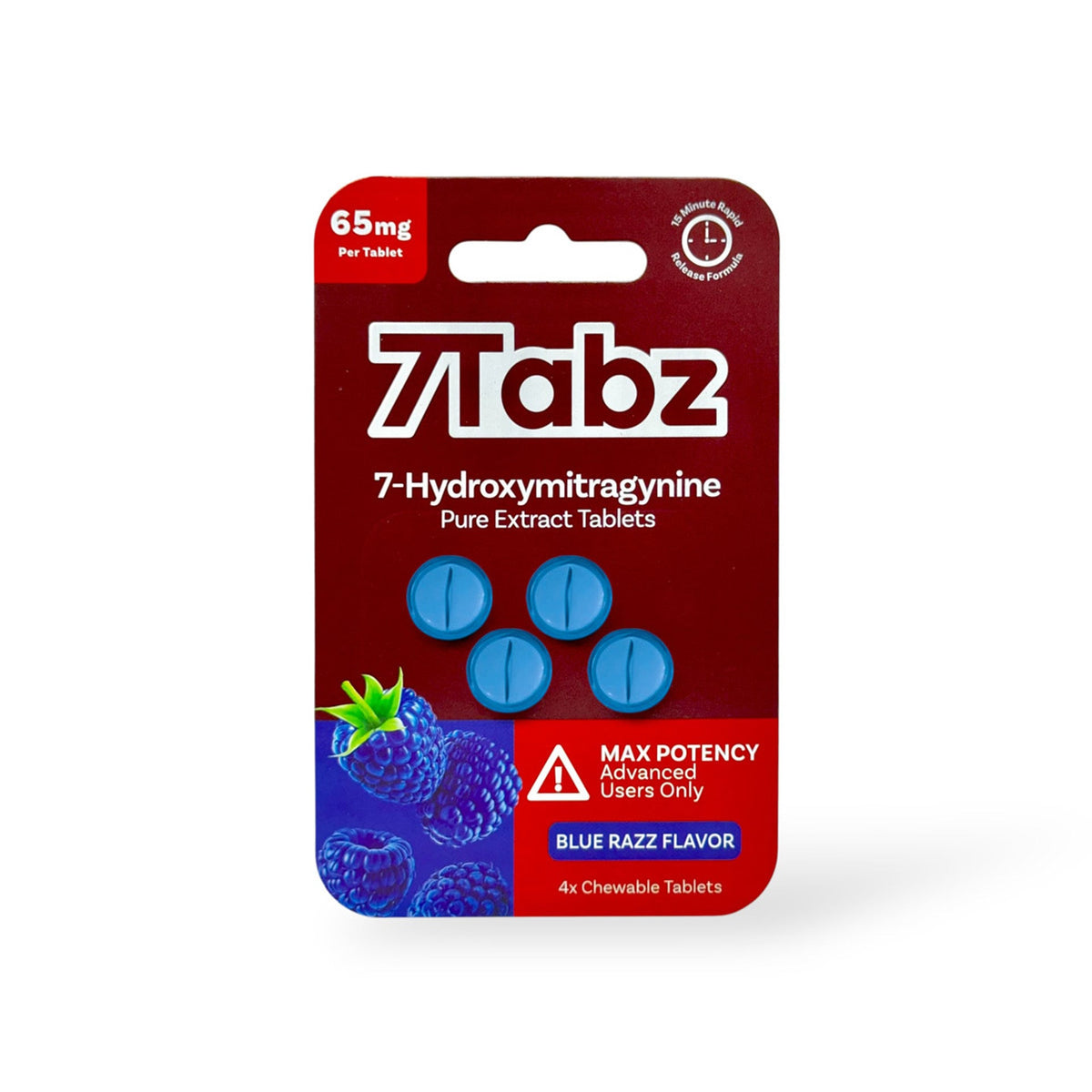 7Tabz BLUE RAZZ High-Potency 7 Hydroxy Tablets