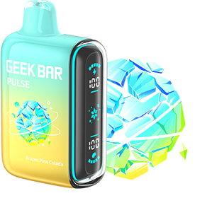 GEEK BAR PLUSE FROZEN PINA COLADA 16ML E-LIQUID 5% NIC RECHAREABLE DISPOSABLE VAPE 15K PUFFS 5 COUNT PACK