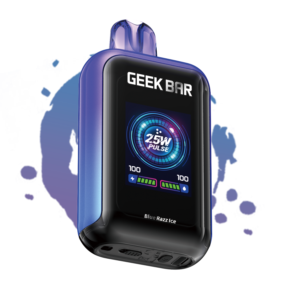 GEEK BAR SKYVIEW BLUE RAZZ 16ML E-LIQUID 5% NIC RECHARGEABLE DISPOSABLE VAPE 25K PUFFS 5 COUNT BOX