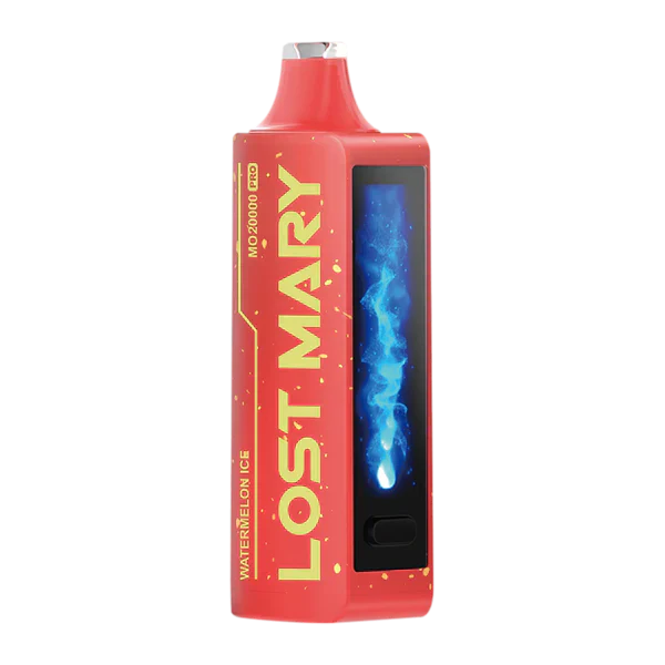 LOST MARY MO20000 PRO WATEMELON ICE 18ML E-LIQUID 5% NIC RECHARGEABLE DISPOSABLE VAPE 20K PUFFS 5 COUNT BOX