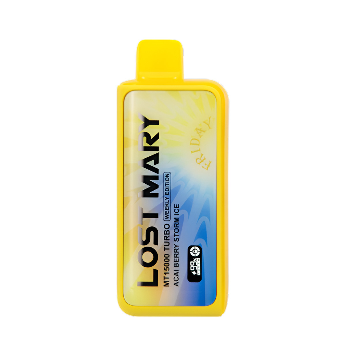 LOST MARY MT15000 TURBO ACAI BERRY STROM ICE 16ML E-LIQUID 5% NIC RECHARGEABLE DISPOSABLE VAPE 15K PUFFS 5 COUNT BOX