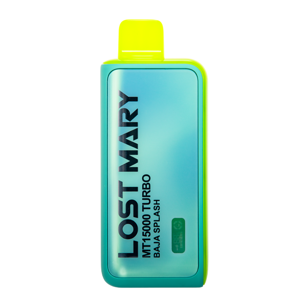 LOST MARY MT15000 TURBO BAJA SPLASH 16ML E-LIQUID 5% NIC RECHARGEABLE DISPOSABLE VAPE 15K PUFFS 5 COUNT BOX