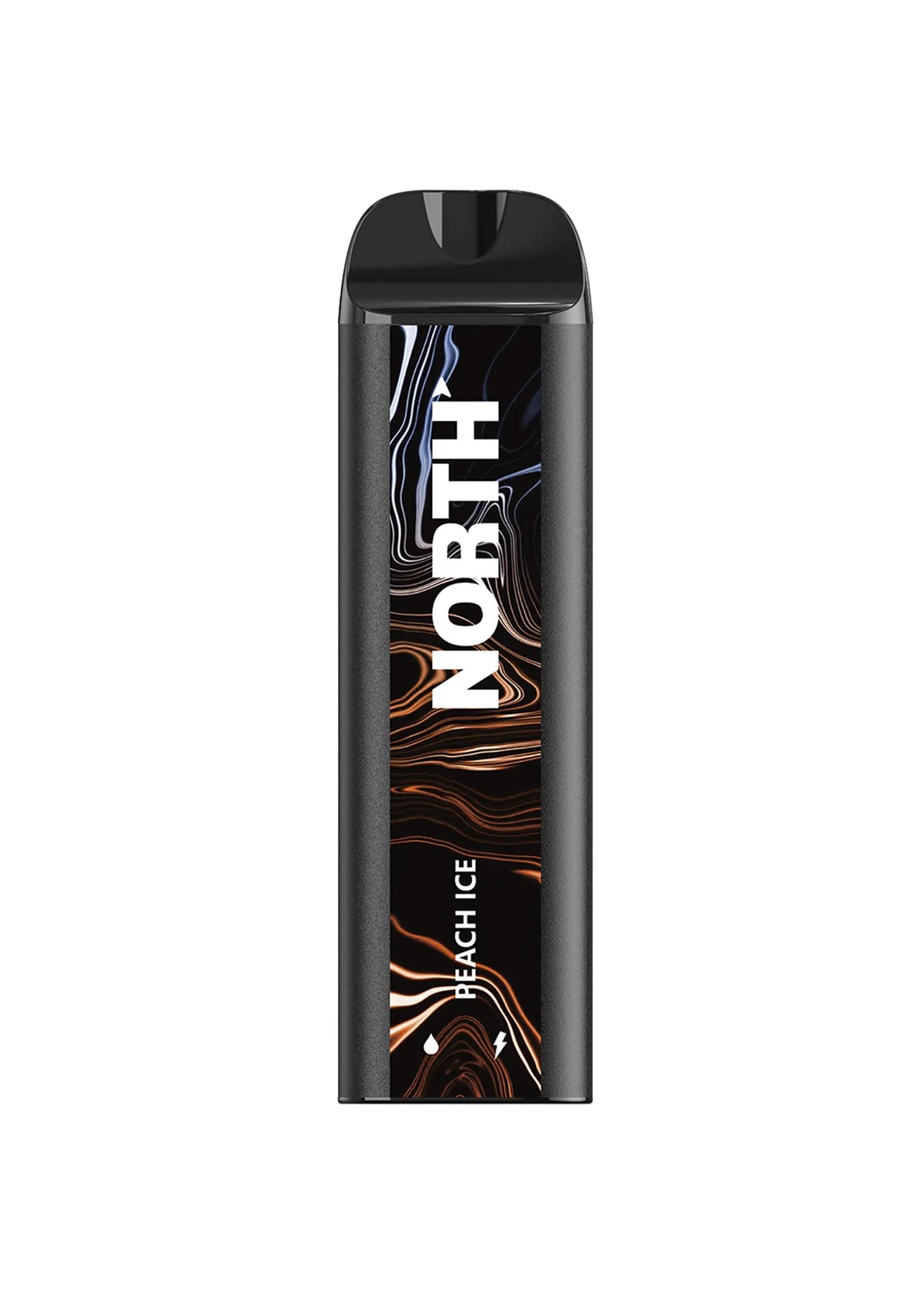 NORTH PEACH ICE 10ML 5% NIC RECHEARGEABLE DISPOIABLE VAPE 5000 PUFFS 10 COUNT BOX