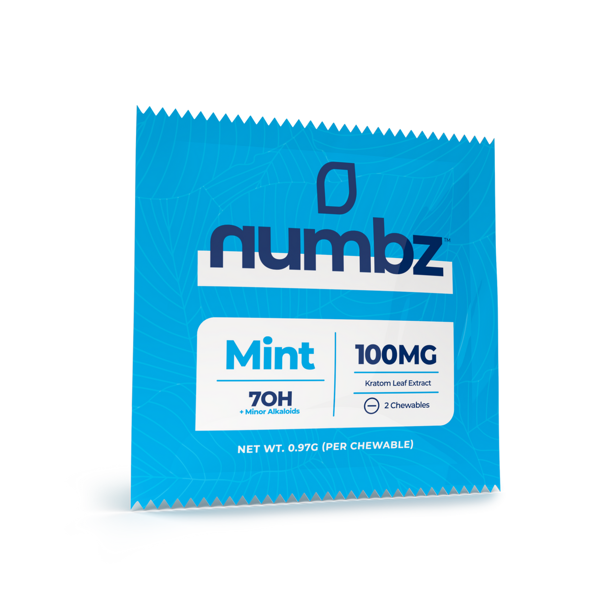 NUMBZ 7 MINOR ALKALOIDS HYDROXY MINT KRATOM LEAF EXTRACT 25MG 2 TABLETS 50MG 20 COUNT PACKS