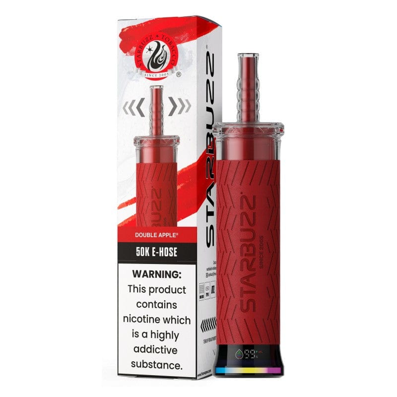 STARBUZZ E-HOSE DOUBLE APPLE 40ML E-LIQUID RECHAREABLE DISPOSABLE VAPE 50K PUFFS