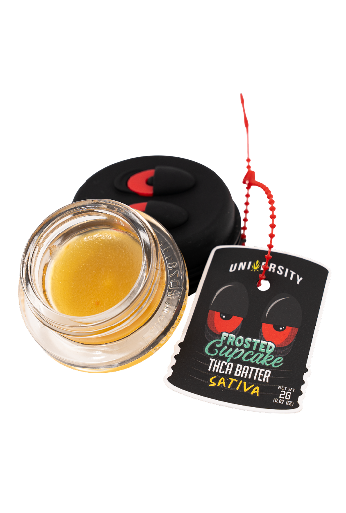 UNIVERSITY THCA BATTER FROSTED CUPCAKE 2GM JAR