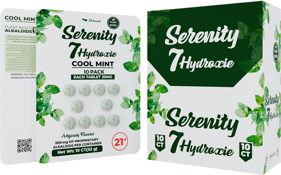 SERENITY 7 HYDROXIE 10CT 30MG -COOL MINT