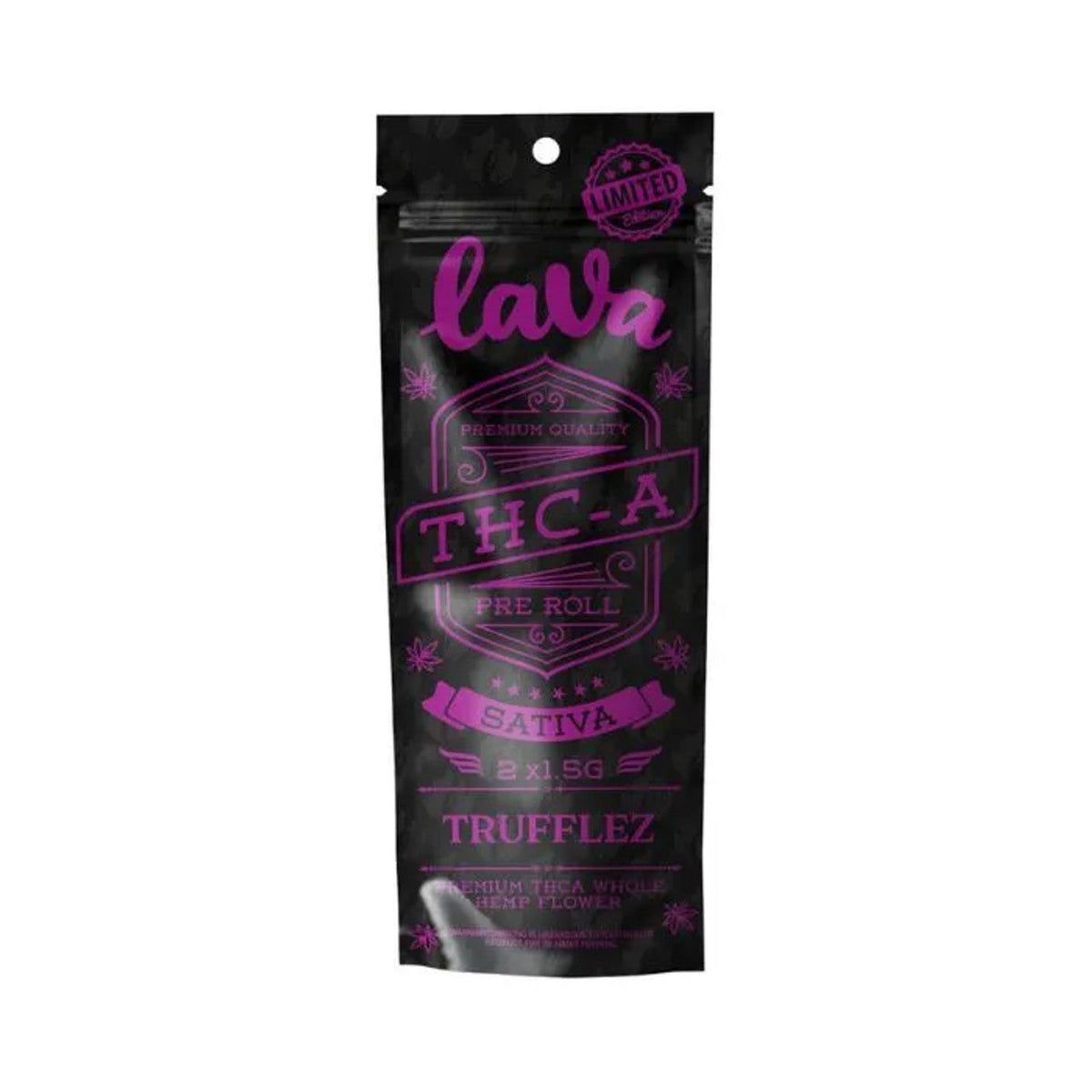 LAVA THCA PREMIUM QUALITY PRE ROLL 1.5GM 2CT-TRUFFLEZ