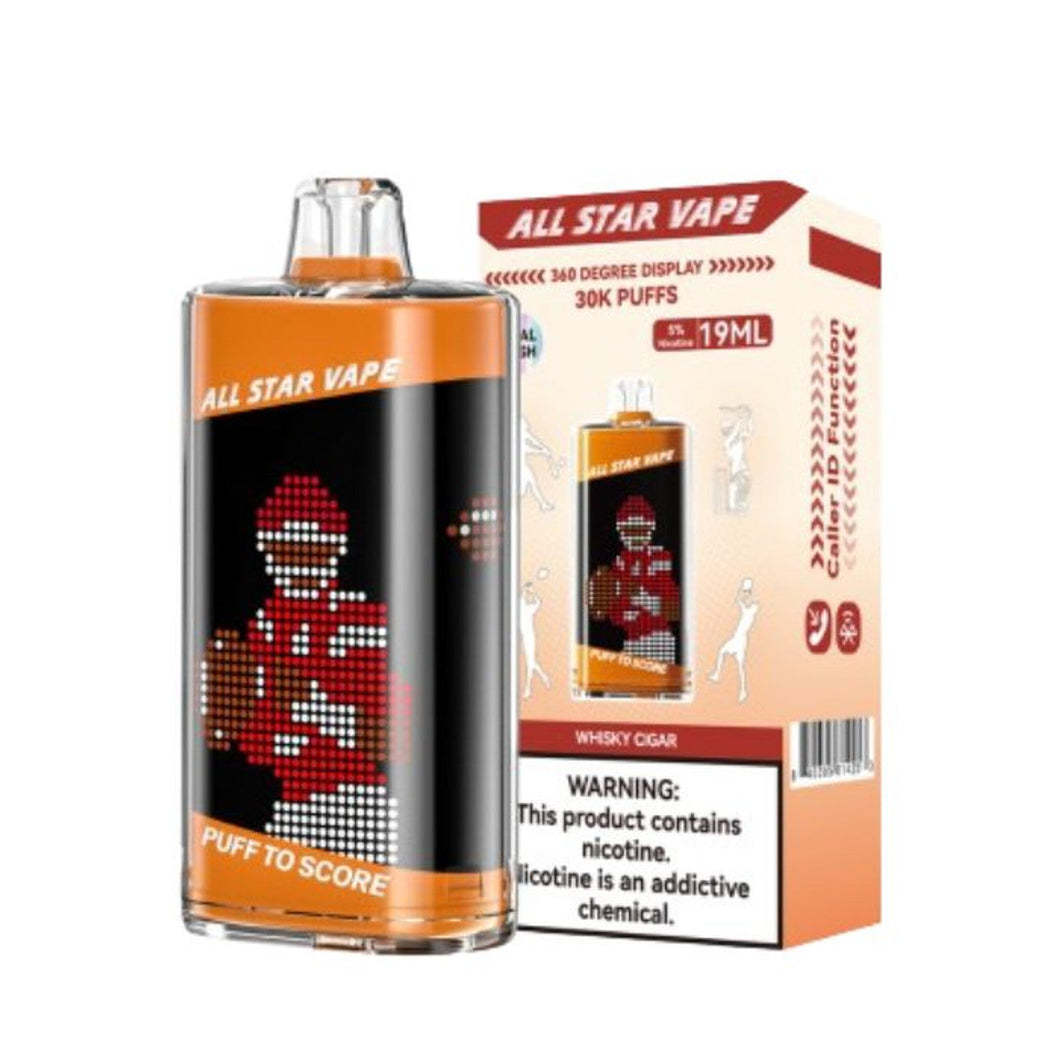 ALL STAR VAPE 30K PUFFS-WHISKEY CIGAR
