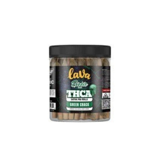 LAVA THCA 2gm PRE ROLL 10ct Jar-GREEN CRACK