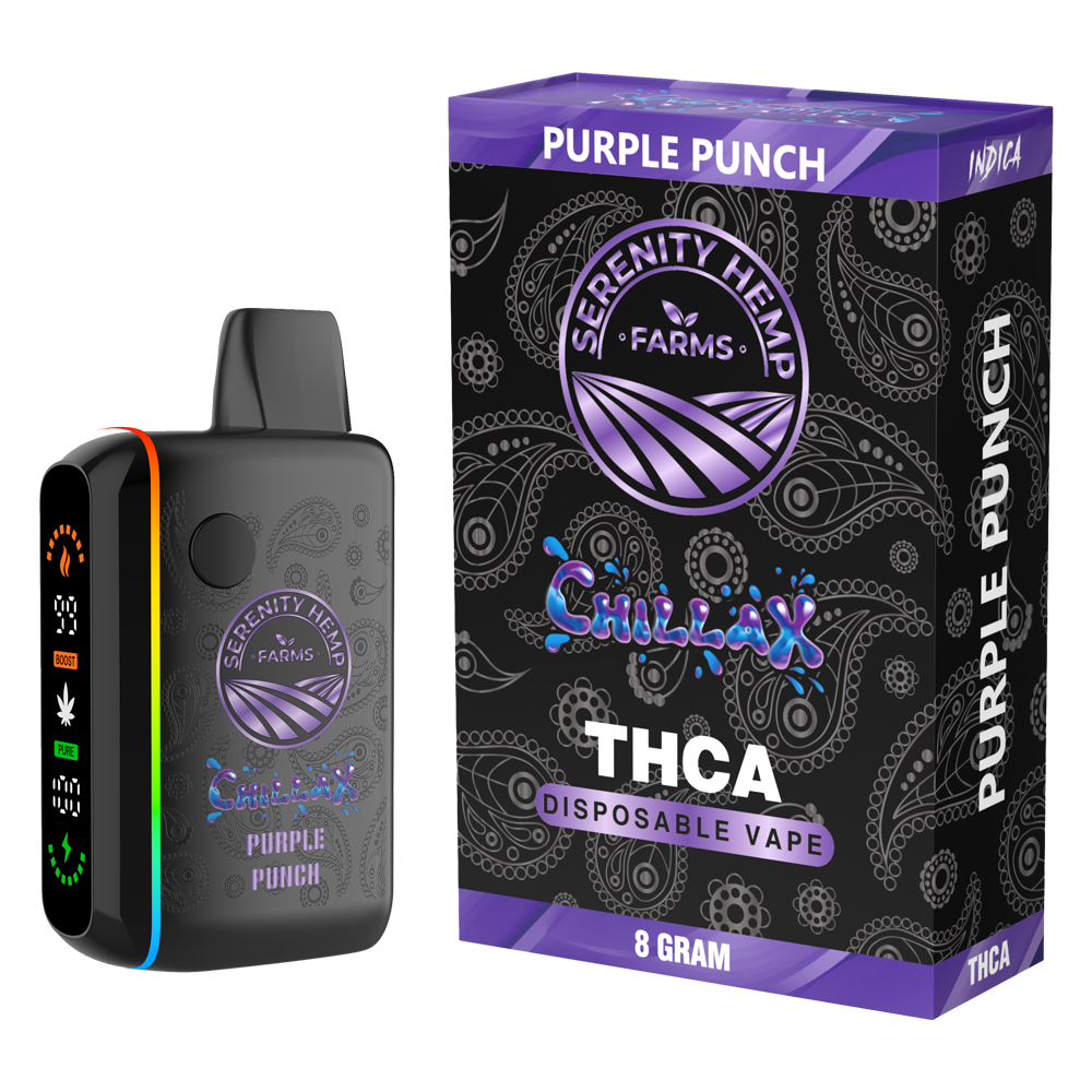 Serenity Hemp THC-A Disposable 8g (SINGLE) - Purple Punch (Indica)