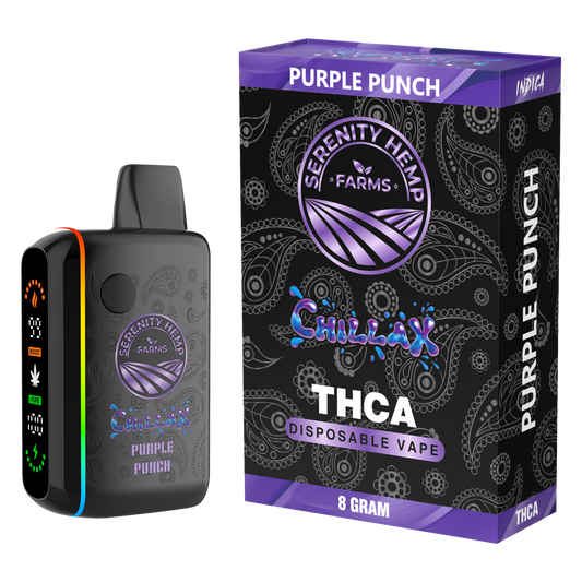 Serenity Hemp THC-A Disposable 8g (SINGLE) - Purple Punch (Indica)