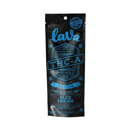 LAVA THCA PREMIUM QUALITY PRE ROLL 1.5GM 2CT-BLUE DREAM