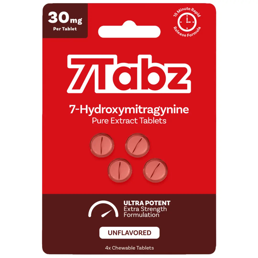 7TABZ UNFLAVORED ULTRA POTENT 7 HYDROXY TABLETS 30MG 10 COUNT PACKS
