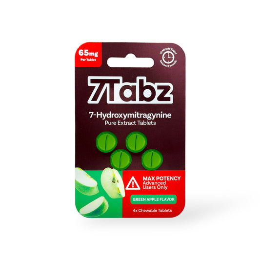 7TABZ GREEN APPLE MAX-POTENCY 7 HYDROXY TABLETS 65MG 10 COUNDT PACKS