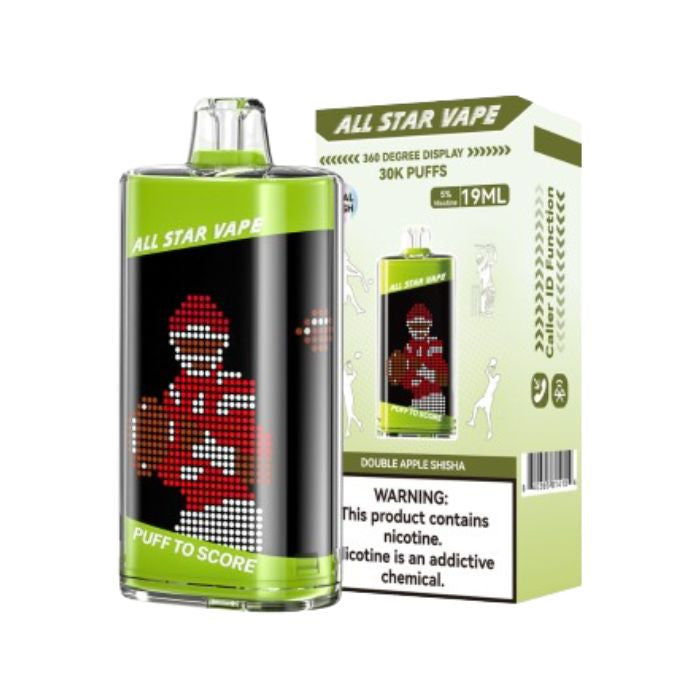 ALL STAR VAPE 30K PUFFS-DOUBLE APPLE SHISHA