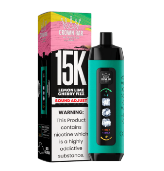 CROWN BAR AL FAKHAR ICE ADJUST LEMON LIME CHERRY FIZZ 22ML 5% NIC RECHARGEABLE DISPOSABLE VAPE 5 COUNT BOX
