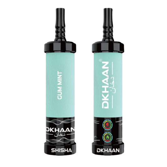 DKHAAN SHISHA GUM MINT 20ML E-LIQUID 5% NIC RECHARGEABLE DISPOSABLE VAPE 60K PUFFS 5 COUNT BOX