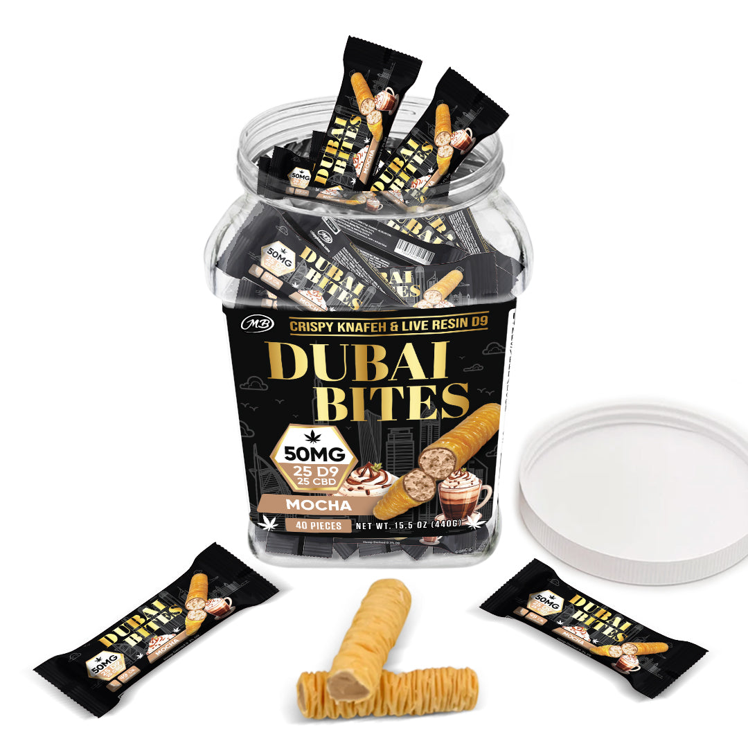 DUBAI BITES DELTA 9 50MG 40CT - -MOCHA