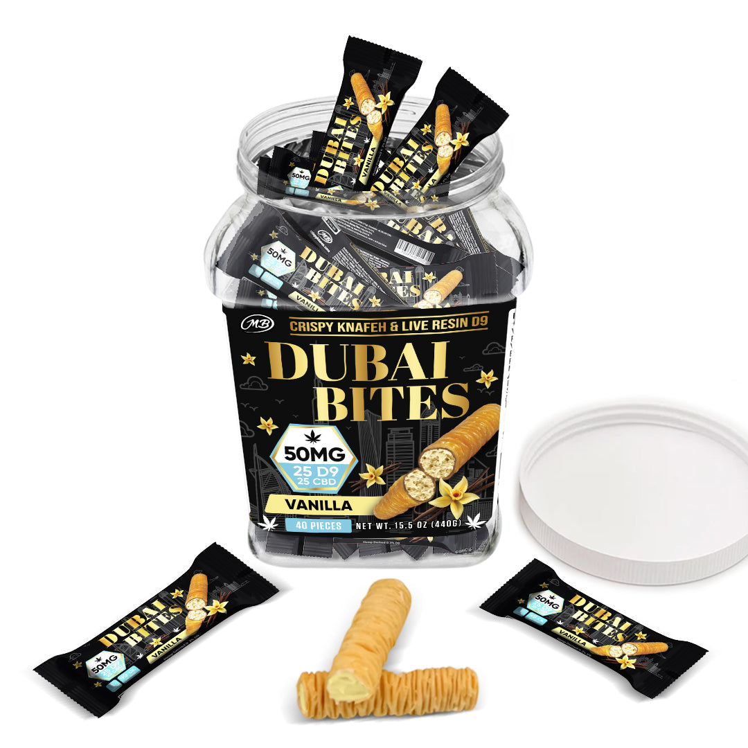 DUBAI BITES DELTA 9 50MG 40CT - -VANILLA
