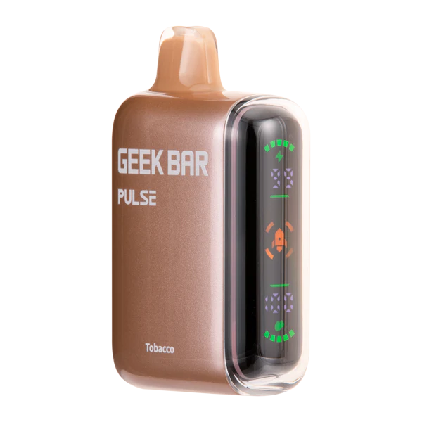 GEEK BAR PLUSE TOBACCO 16ML E-LIQUID 5% NIC RECHAREABLE DISPOSABLE VAPE 15K PUFFS 5 COUNT PACK