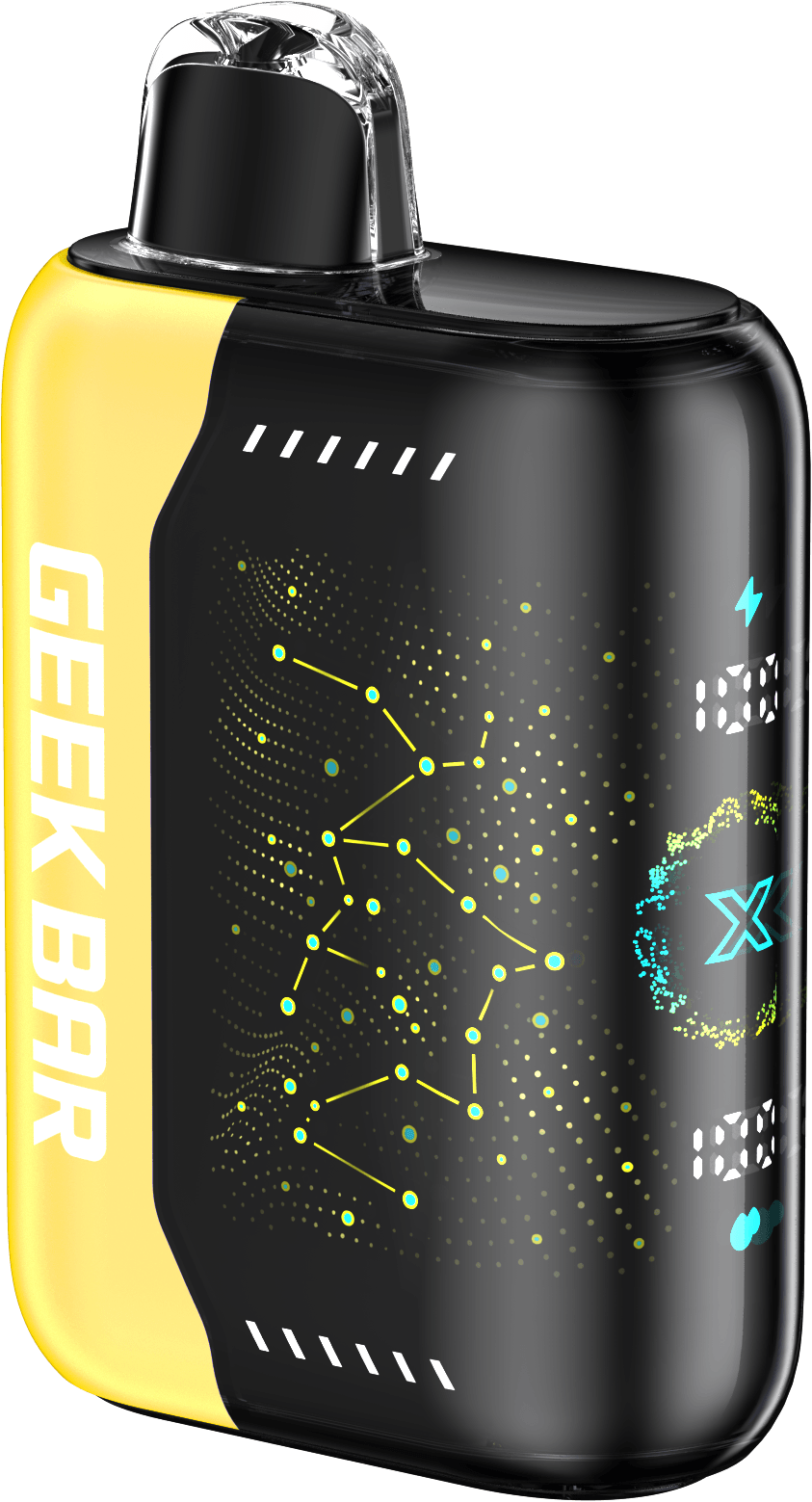 GEEK BAR PULSE X BANANA TAFFY FREEZE 16ML E-LIQUID 5% NIC RECHAREABLE DISPOSABLE VAPE 25K PUFFS 5 COUNT PACK