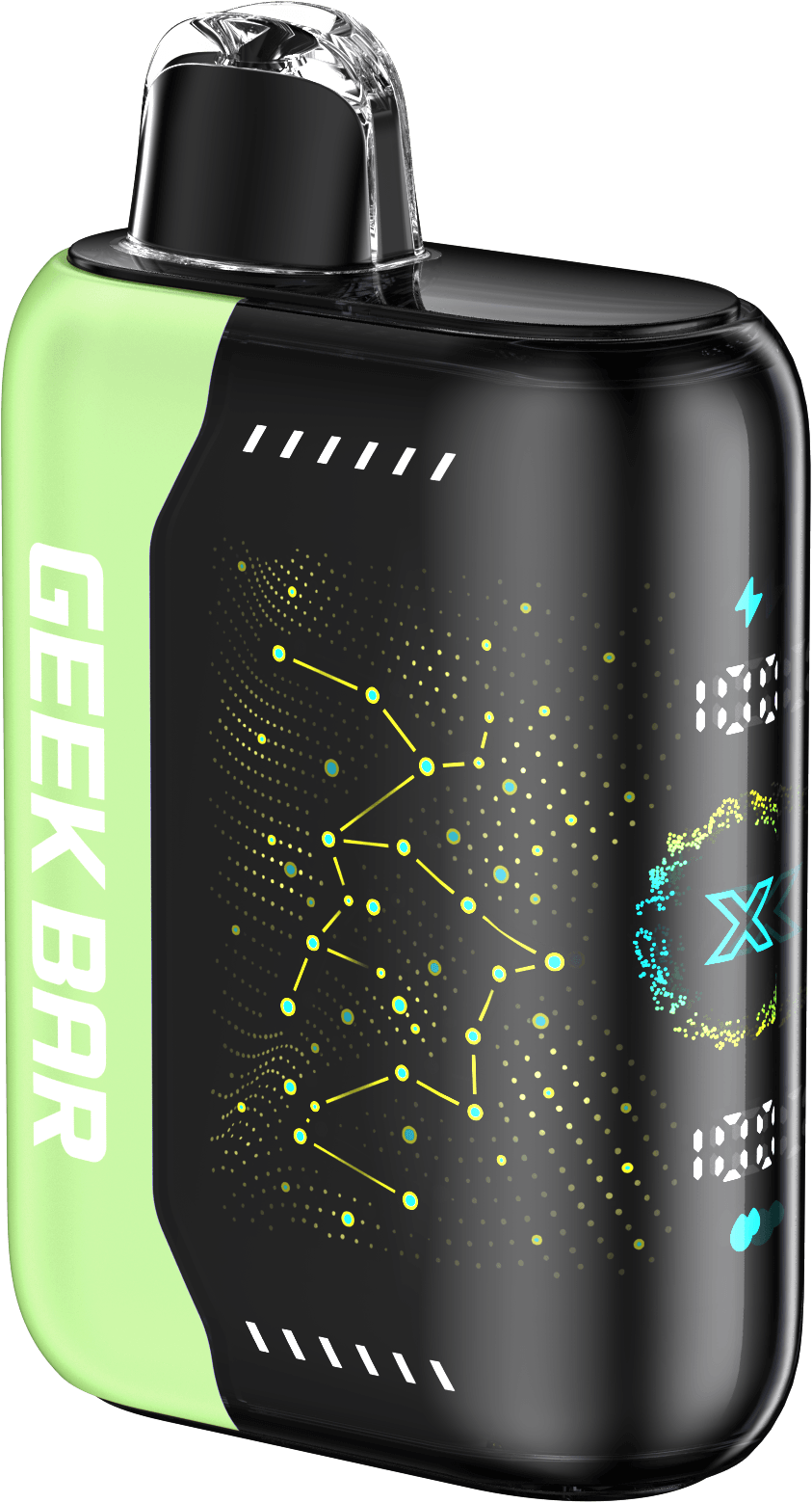 GEEK BAR PULSE X SOUR APPLE ICE 16ML E-LIQUID 5% NIC RECHAREABLE DISPOSABLE VAPE 25K PUFFS 5 COUNT PACK 