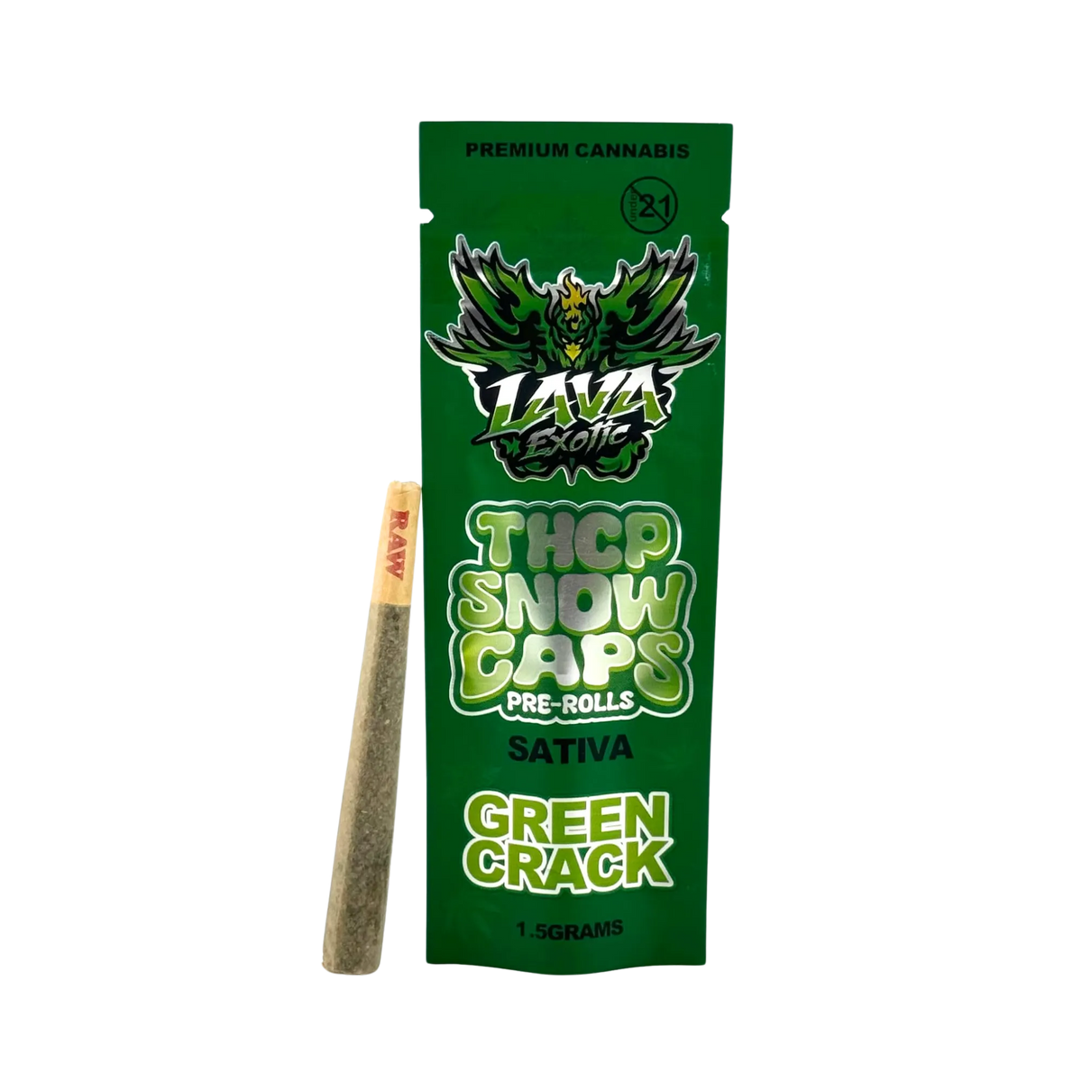 LAVA THCP SNOW CAPS 1CT 1.5GM-GREEN CRACK