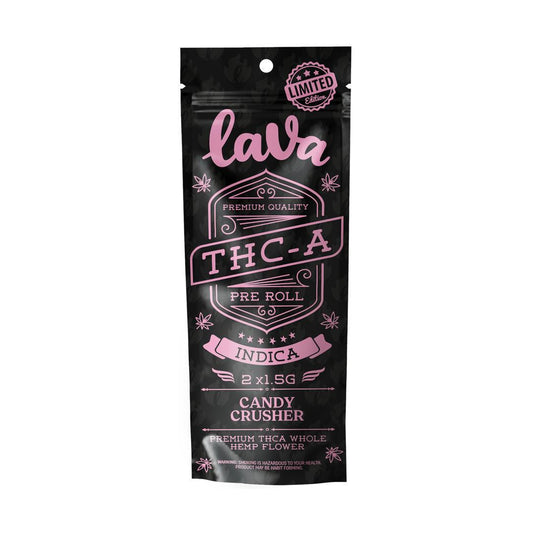 LAVA THCA PREMIUM QUALITY PRE ROLL 1.5GM 2CT-CANDY CRUSHER