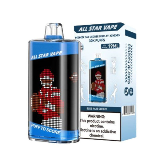 ALL STAR VAPE 30K PUFFS-BLUE RAZZ GUMMY