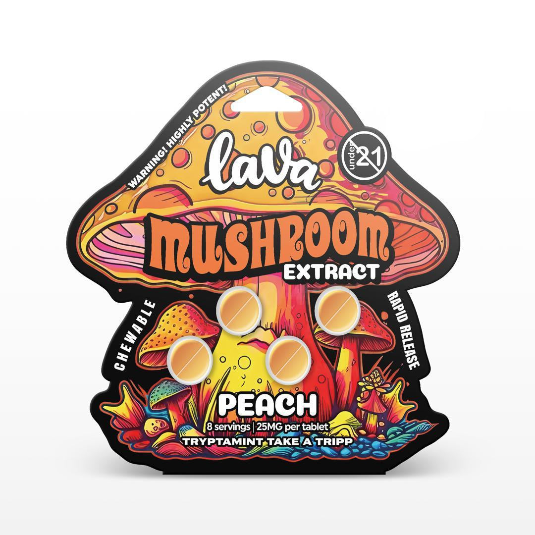 LAVA MUSHROOM EXTRACT PEACH 25MG TABLET