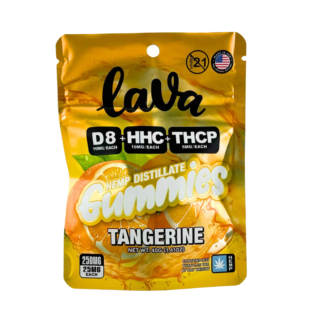 LAVA GUMMIES 10PACK-TANGERINE