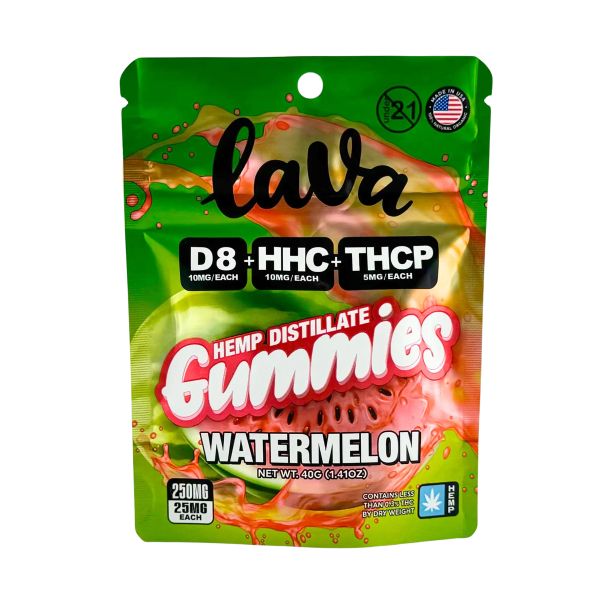 LAVA GUMMIES 10PACK-WATERMELON