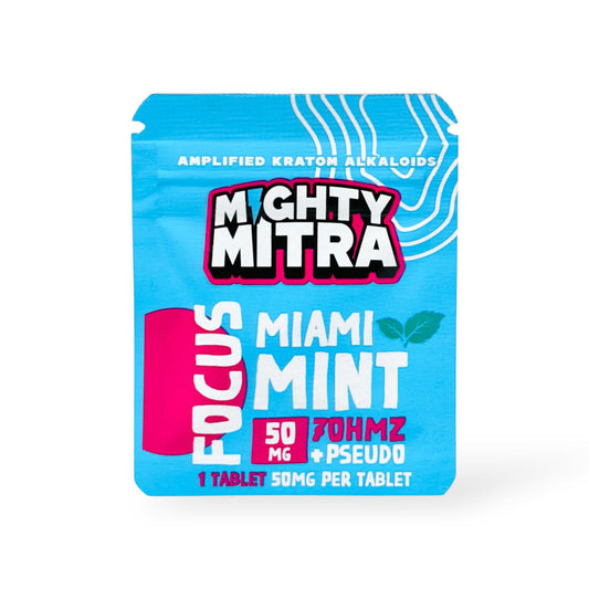 MIGHTYMITRA 500MG 7OHMZ+PSEUDO --FOCUS MIAMI MINT