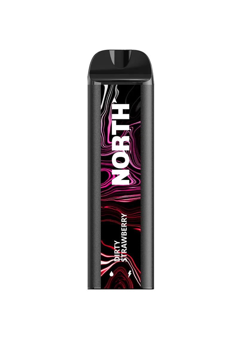 NORTH DIRTY STRAWBERRY 10ML 5% NIC RECHEARGEABLE DISPOIABLE VAPE 5000 PUFFS
