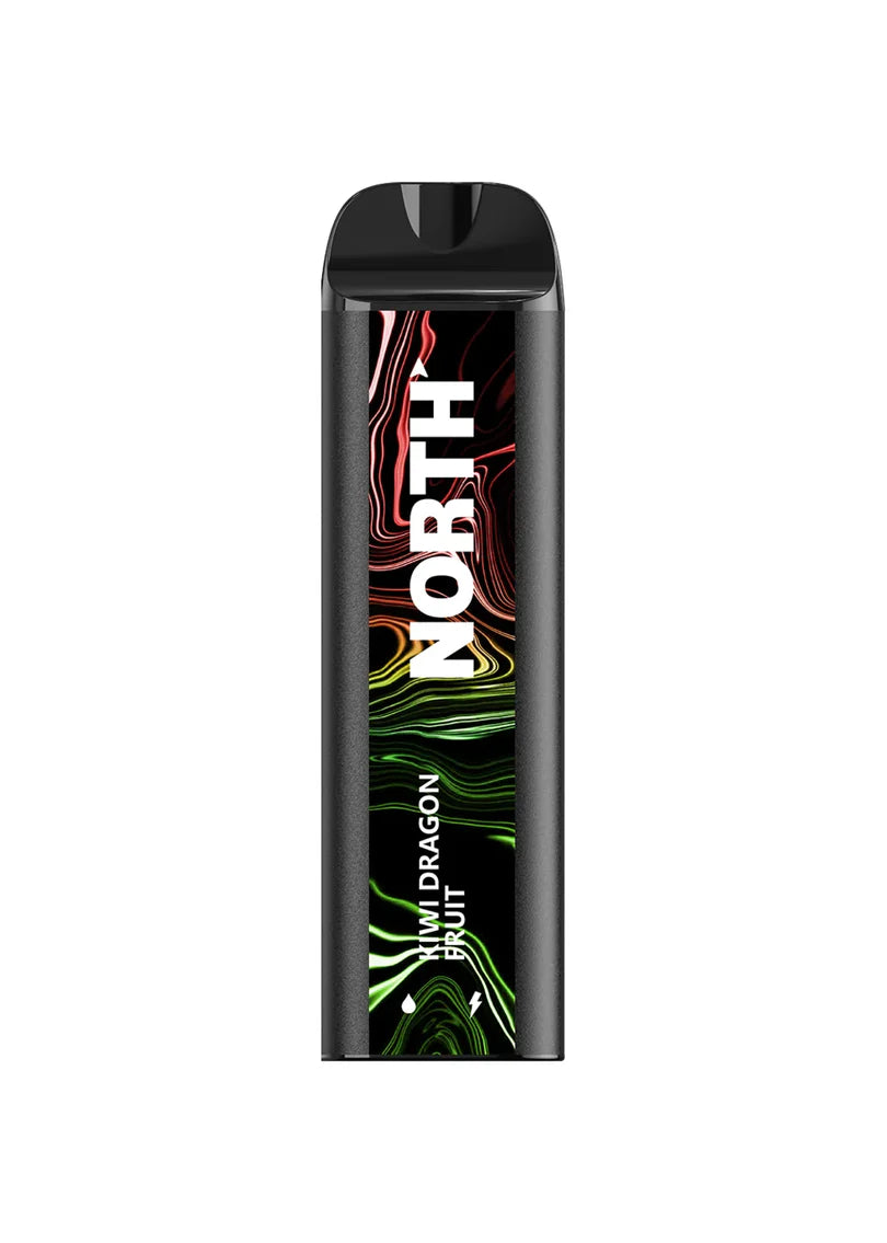NORTH KIWI DRAGON FRUIT 10ML 5% NIC RECHEARGEABLE DISPOIABLE VAPE 5000 PUFFS