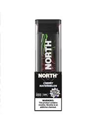 NORTH NIGHT EDITION CHERRY WATERMELON 10ML 5% NIC RECHEARGEABLE DISPOIABLE VAPE 5000 PUFFS 10 COUNT BOX