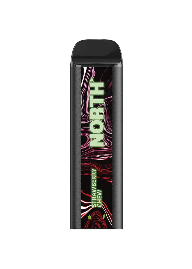 NORTH STRAWBERRY CHEW 10ML 5% NIC RECHEARGEABLE DISPOIABLE VAPE 5000 PUFFS