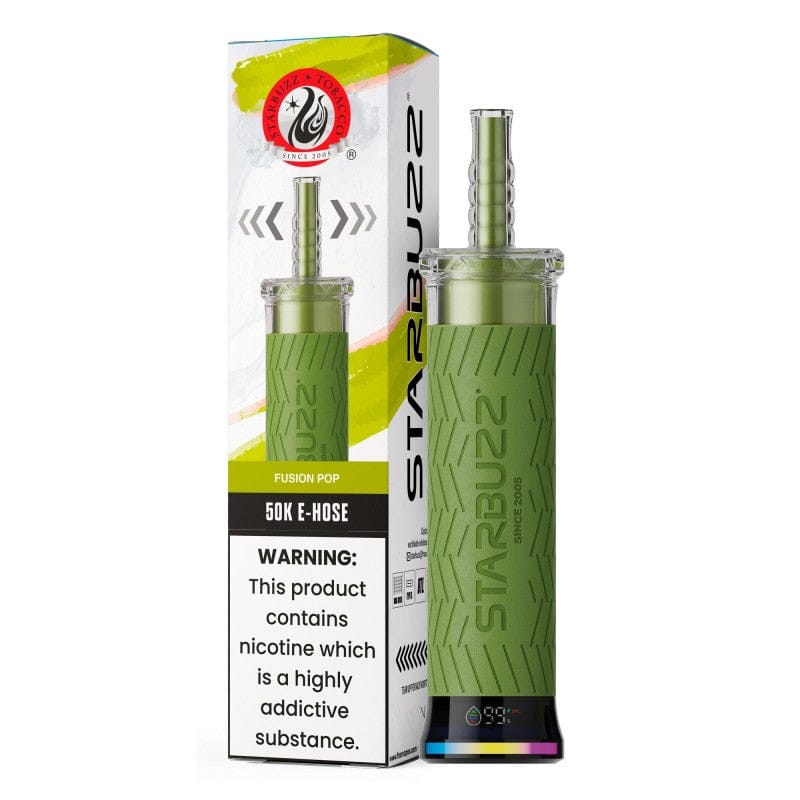 STARBUZZ  E-HOSE FUSION POP 40ML E-LIQUID  RECHAREABLE DISPOSABLE VAPE 50K PUFFS