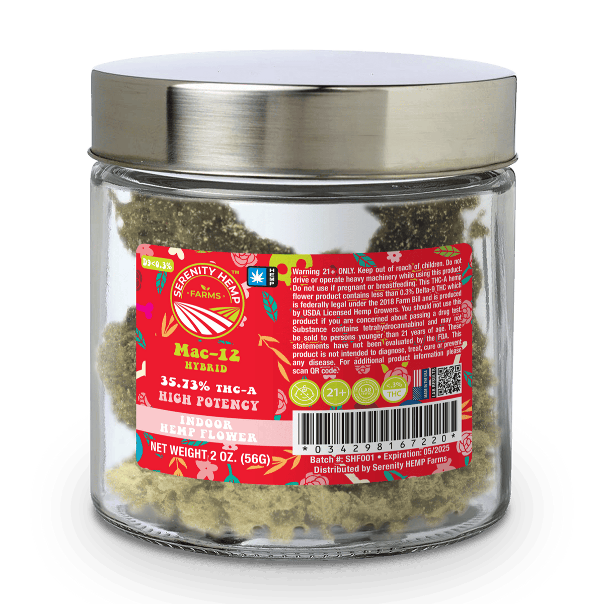 SERENITY 2oz JAR-MAC 12