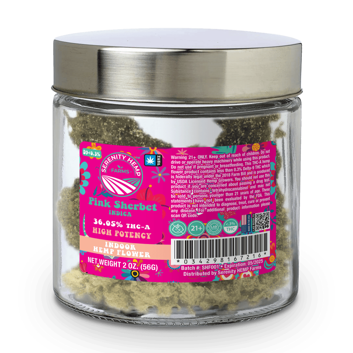 SERENITY 2oz JAR-PINK SHERBET