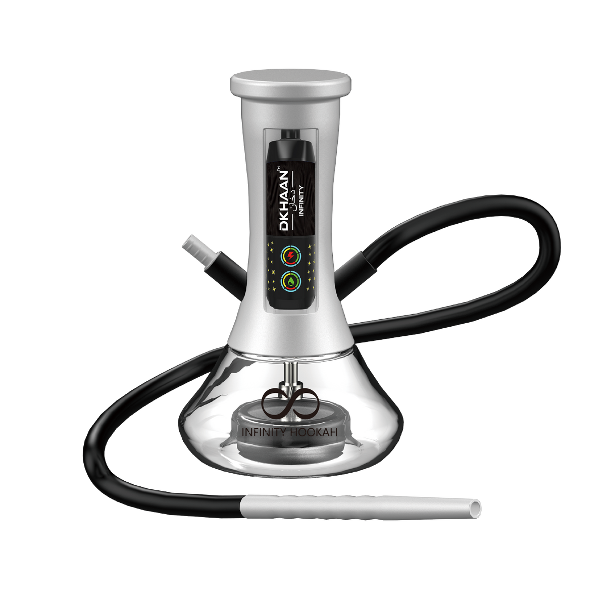 DKHAAN INFINITY HOOKAH KIT-SILVER