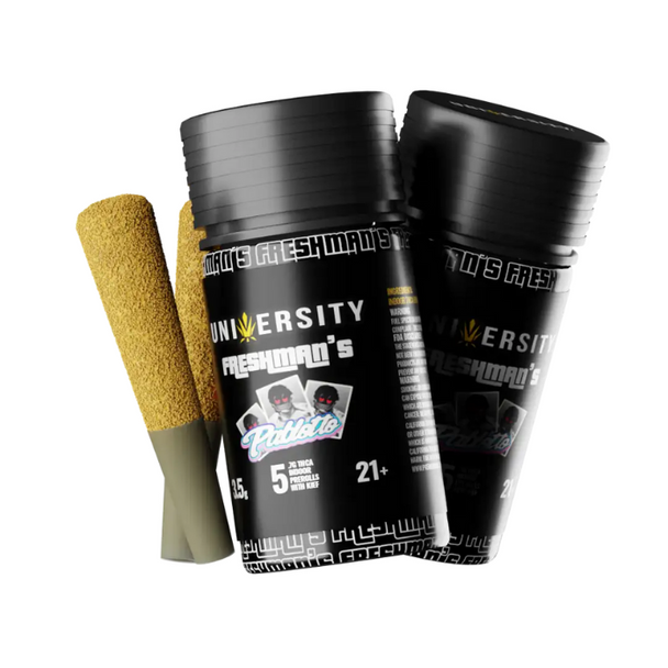 UNIVERSITY FRESHMANS PABLITTO THCA 3.5GM PRE ROLLS 5CT JAR