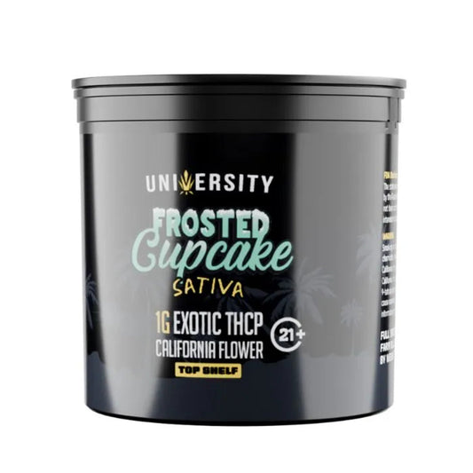 UNIVERSITY FROSTED CUPCAKE 1GM EXOTIC CALIFORNIA FLOWER 25CT JAR