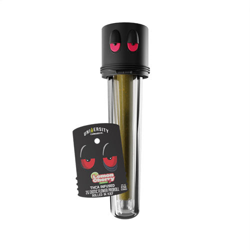 UNIVERSITY LEMON CHERRY GELATO THCA EXOTIC PREROLL 2GM 10 COUNT BOX