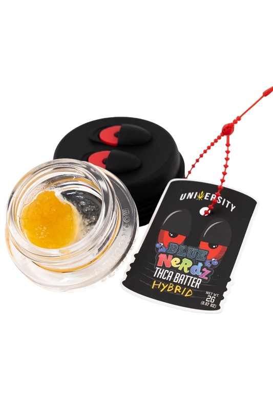 UNIVERSITY THCA BATTER BLUE NERDZ 2GM JAR