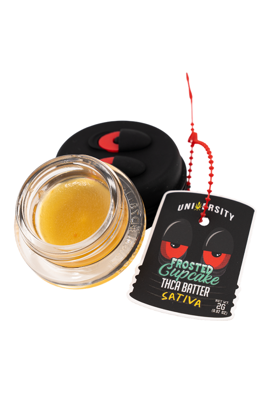 UNIVERSITY THCA BATTER FROSTED CUPCAKE 2GM JAR