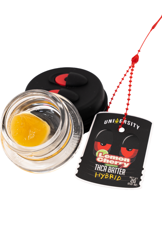 UNIVERSITY THCA BATTER LEMON CHERRY GELATO 2GM JAR
