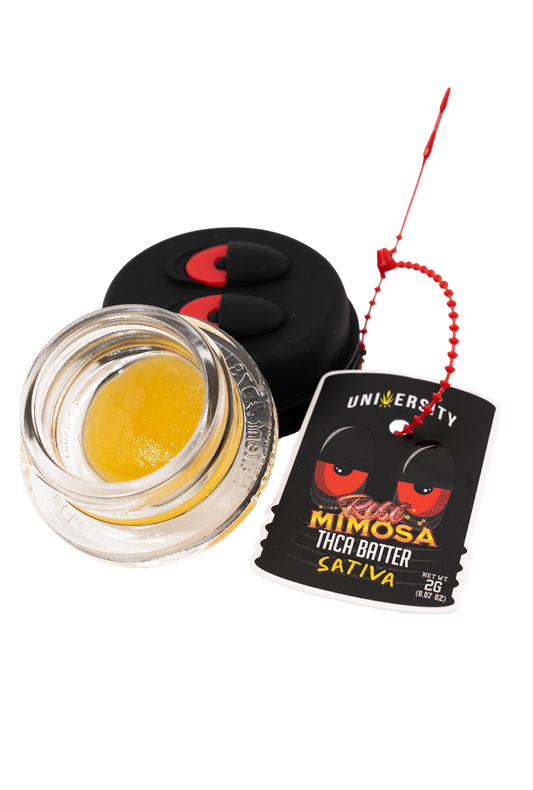 UNIVERSITY THCA BATTER ROSE MIMOSA 2GM JAR
